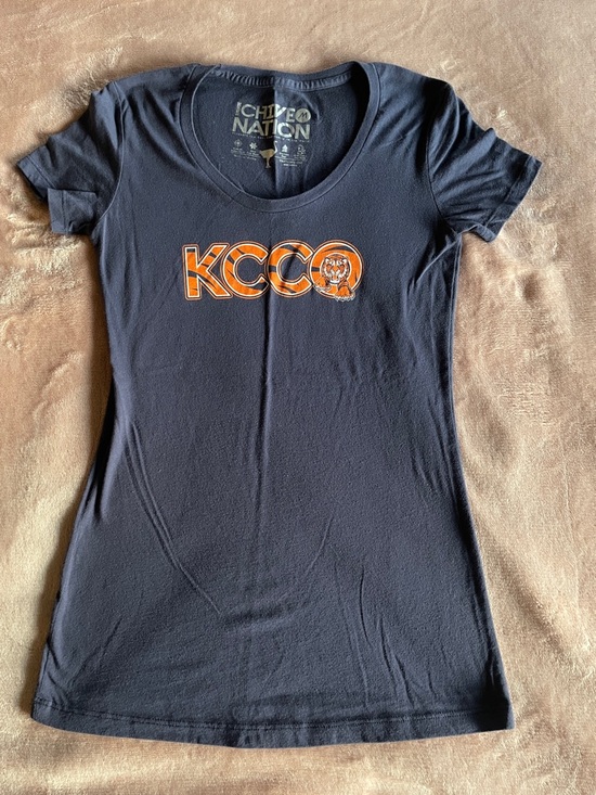 Chive Tees Tops - Women's Navy Detroit Tigers KCCO Graphic Tee